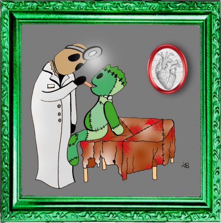 Frankenmini chez le docteur-dessin